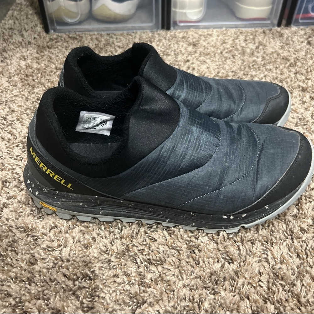 Merrell Men's Charcoal and Black‎ Slip-On Loafers - Picture 6 of 7